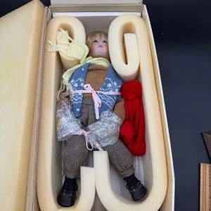 Joyful Years Collection William Porcelain Doll by Brenda Elizabeth Gerardi and Gorham