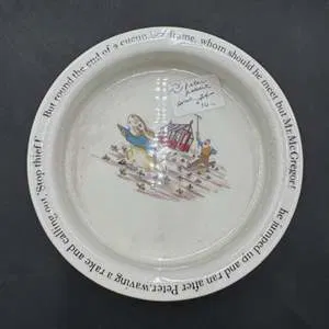 Wedgwood Peter Rabbit Plate by Frederick Warne & Co