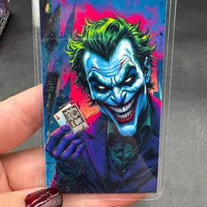 Joker Themed .999 Fine Silver 1 Gram Bar with Colorful Art Card