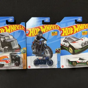 Hot Wheels 3-Car Lot – Rapid Race Parts, Honda CB750 Cafe & Assorted Race Car