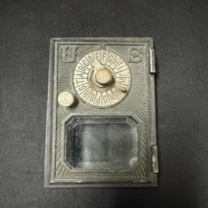 Vintage Metal Combination Safe Bank / Lock Box – Decorative Piece