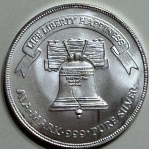 A-Mark Liberty Bell 1 oz .999 Fine Silver Round