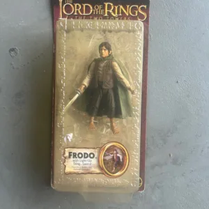 Lord of the Rings Frodo Baggins Action Figure – Light-Up Sting Sword (Sealed)